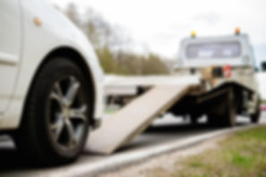 scrap car collection tow truck
