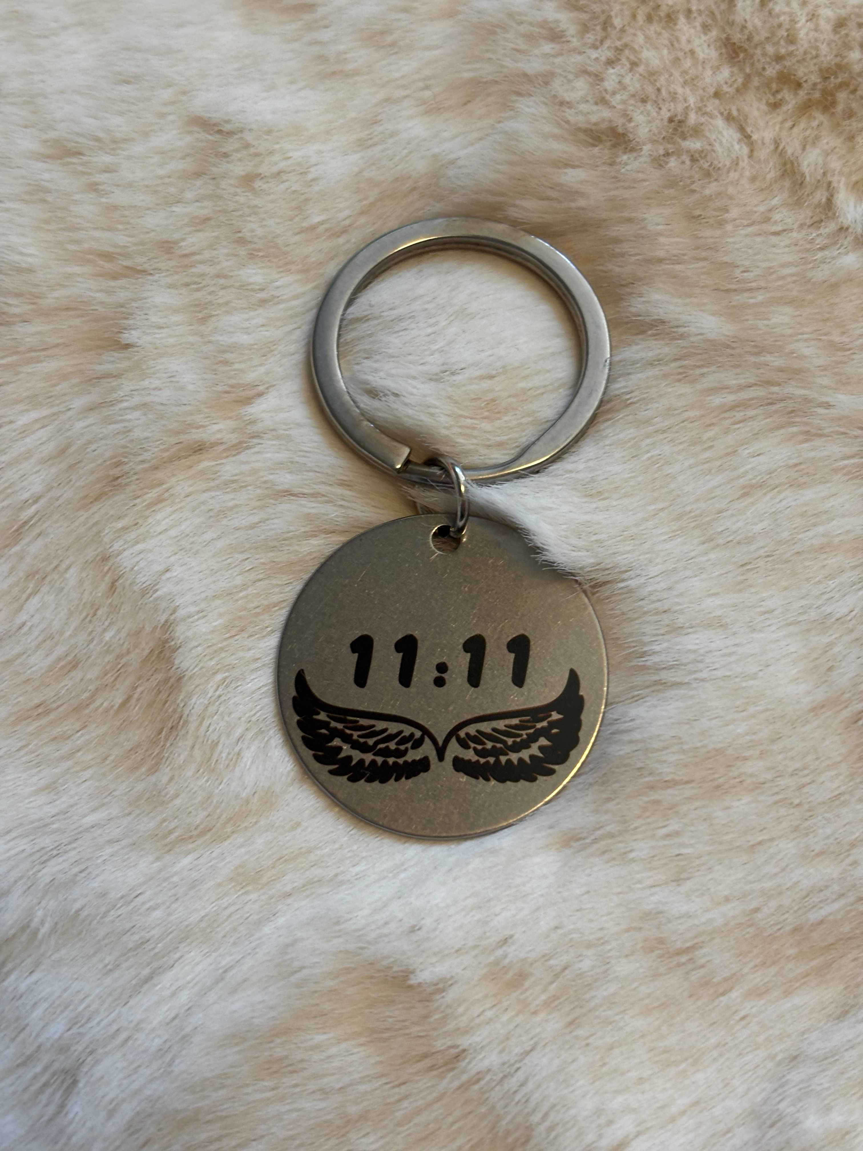 Porte  clé ange miroir 11 