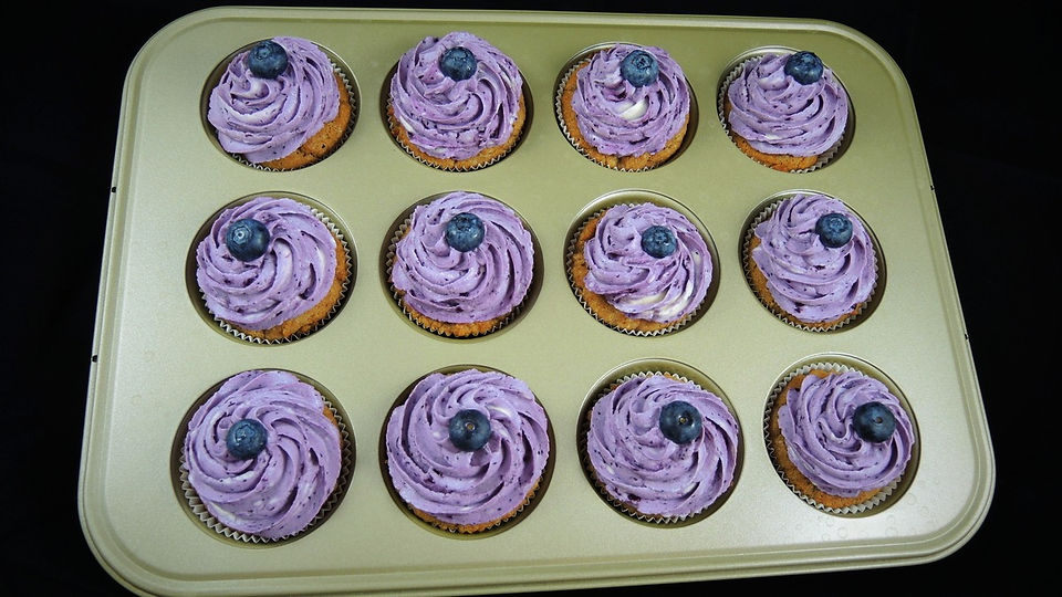 Heidelbeer Cupcakes