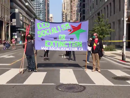 Manifestación por el cambio climático en Toronto