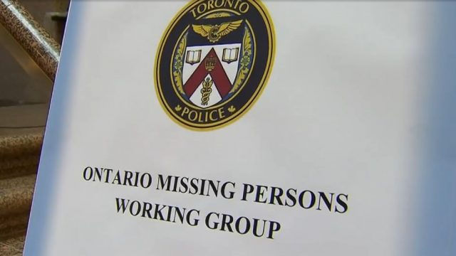 Grupo de Trabajo sobre Personas Desaparecidas de Ontario Policía de Toronto.