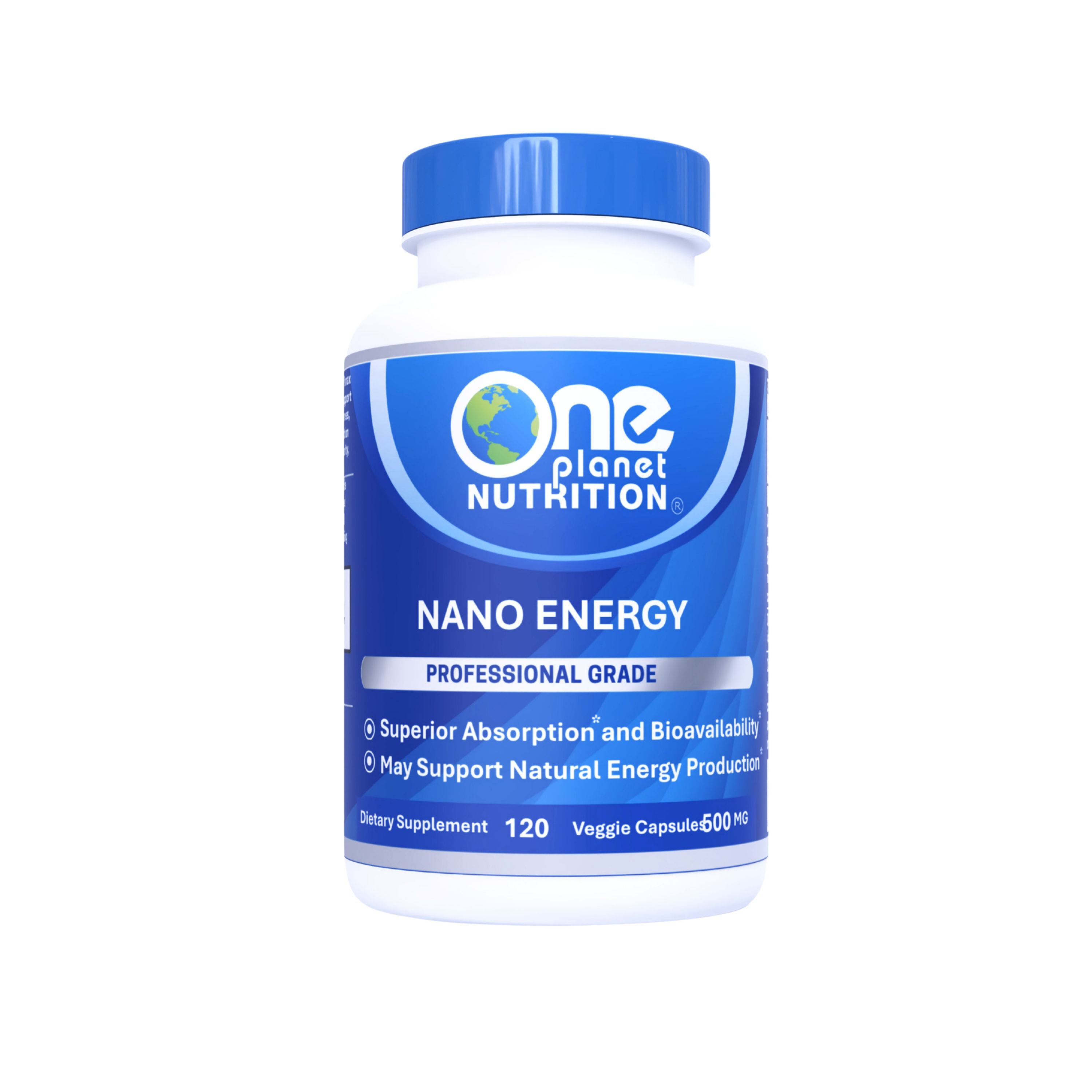 Nano Energy Capsules 500 mg 120 ct