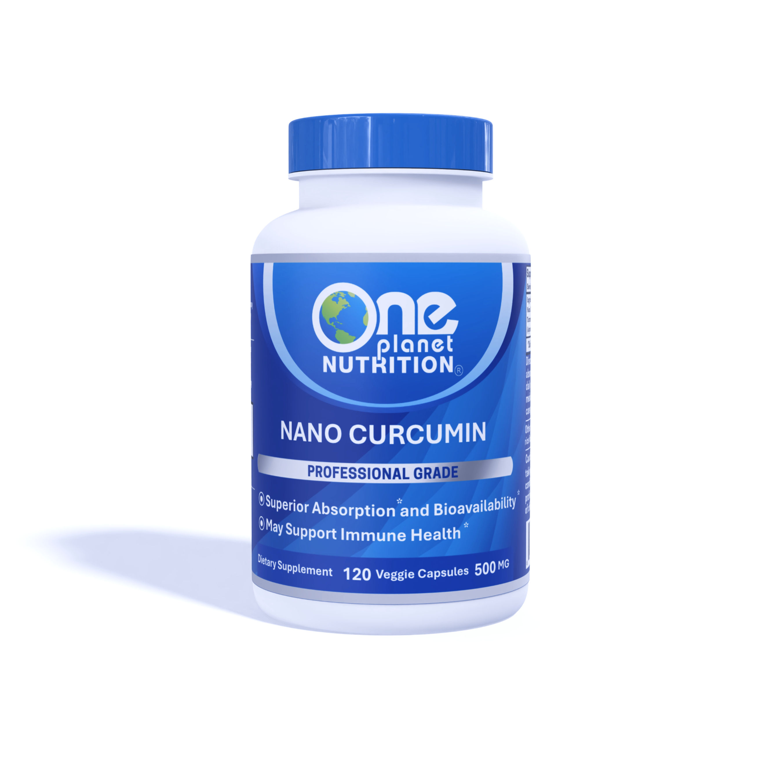 Nano Curcumin Capsules - 500 mg (120 Count) - Extra Strength