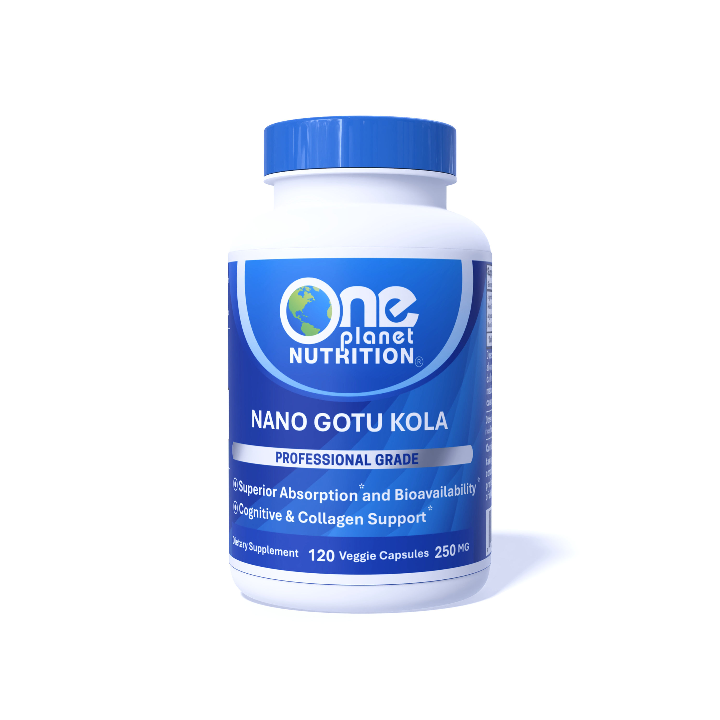 Nano Gotu Kola Capsules - 250 mg (120 Count)