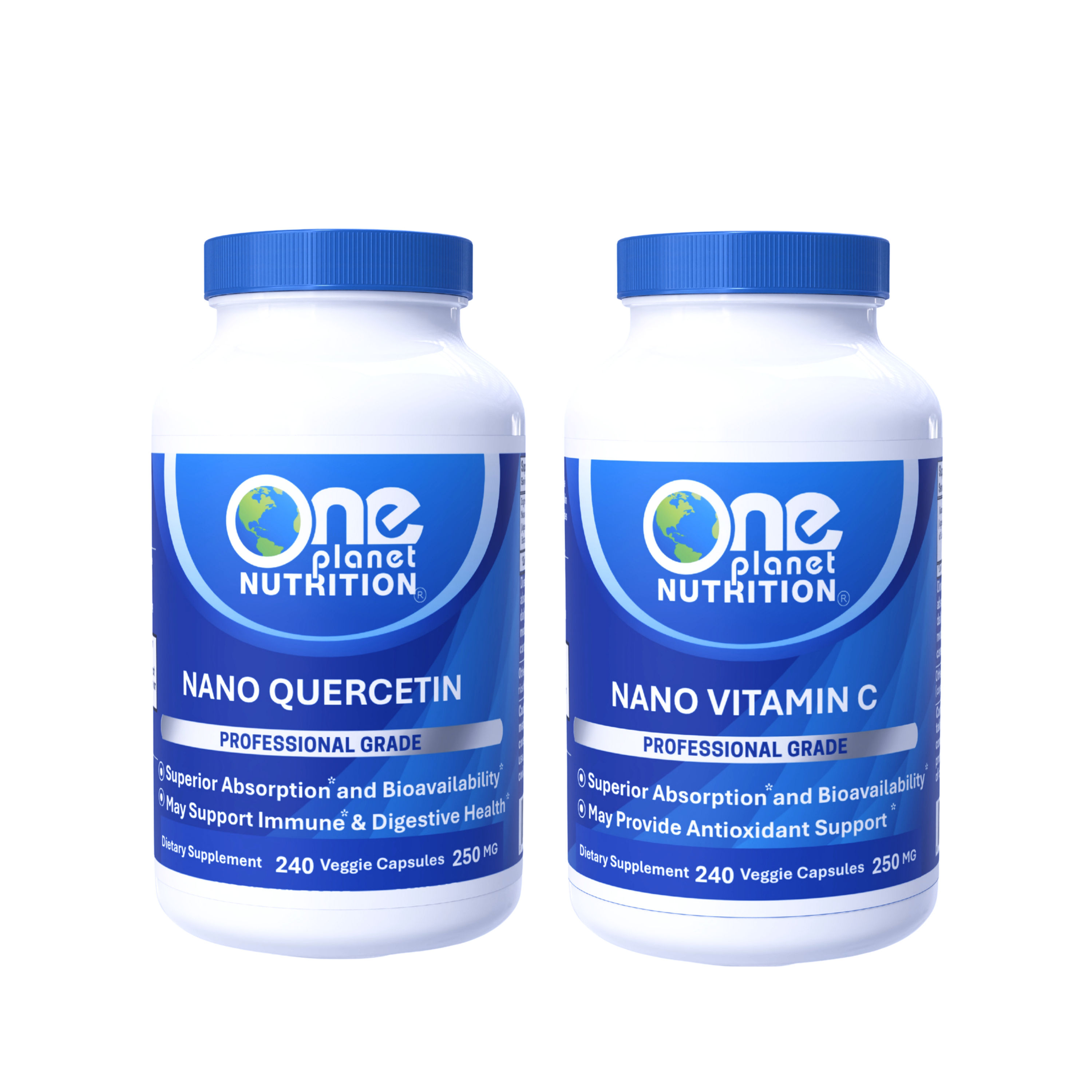 Nano Vitamin C & Nano Quercetin 250 mg 240 ct - Buy 1 Get 1 FREE