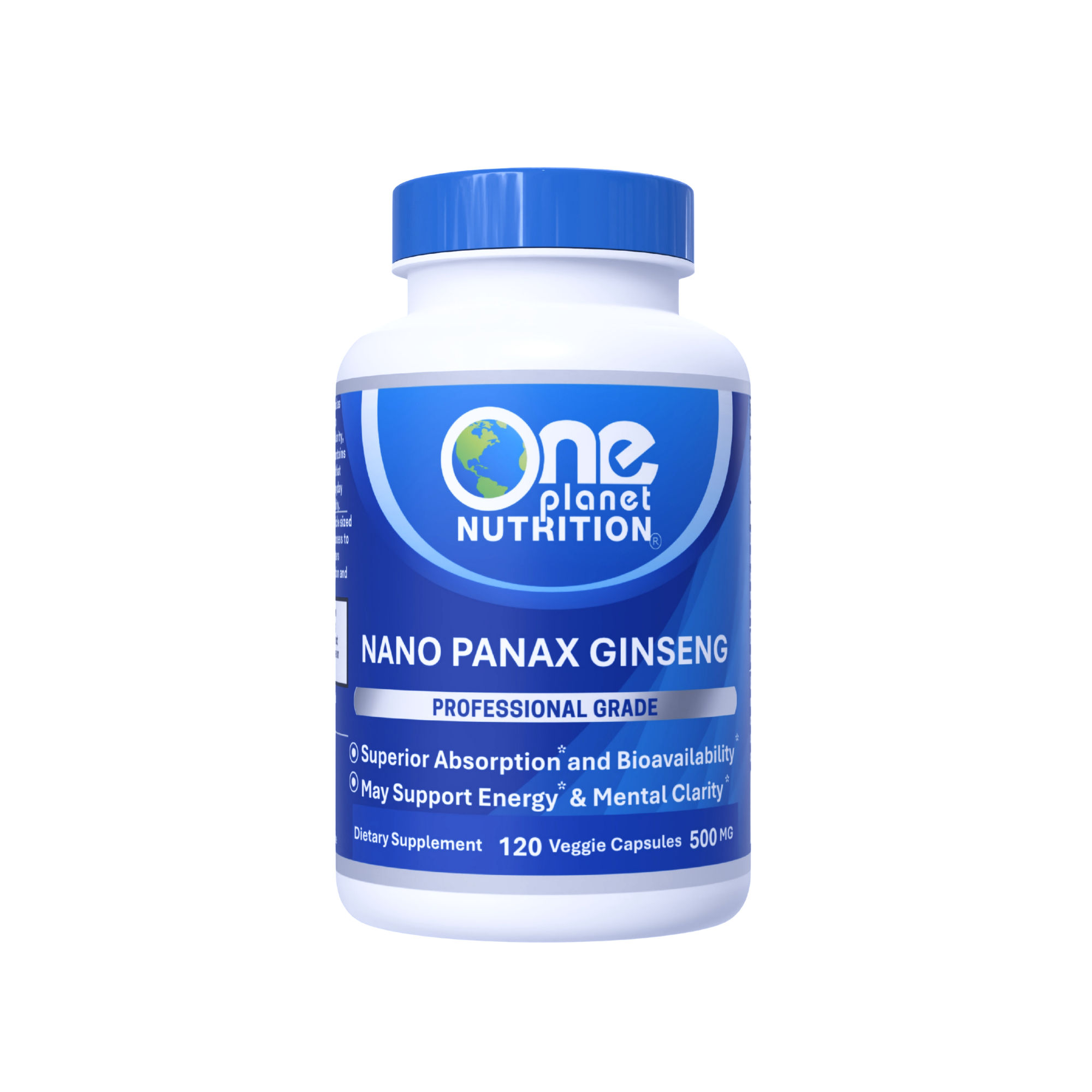 Nano Panax Ginseng Capsules 500 mg 120 ct