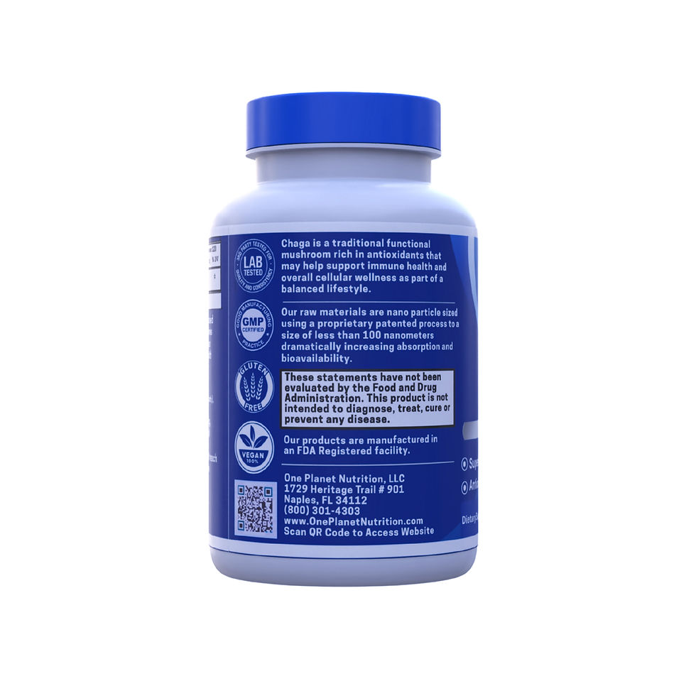 Thumbnail: Nano Chaga 500 mg 120 ct