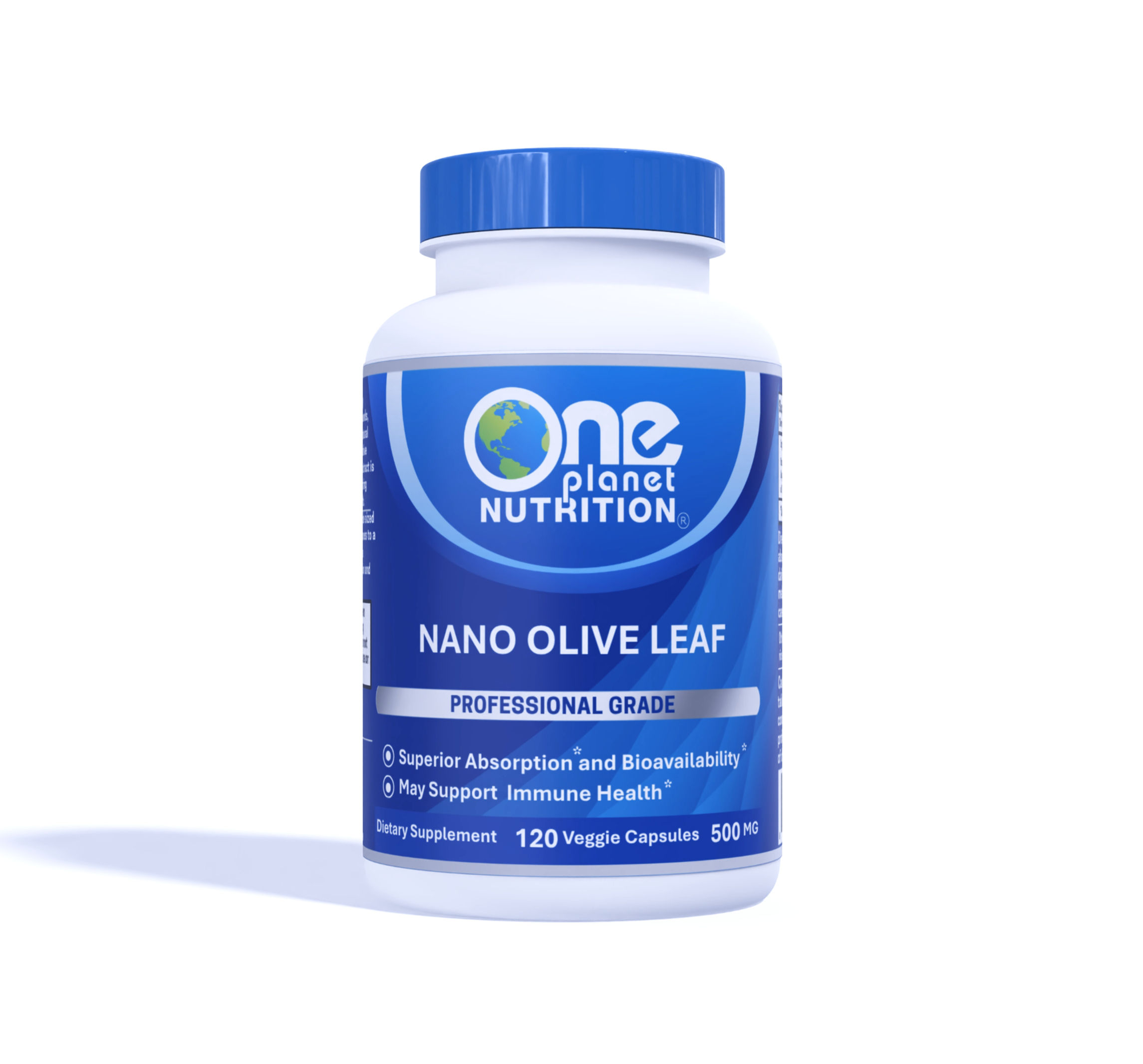 Nano Olive Leaf 500 mg Capsules (120 Count)