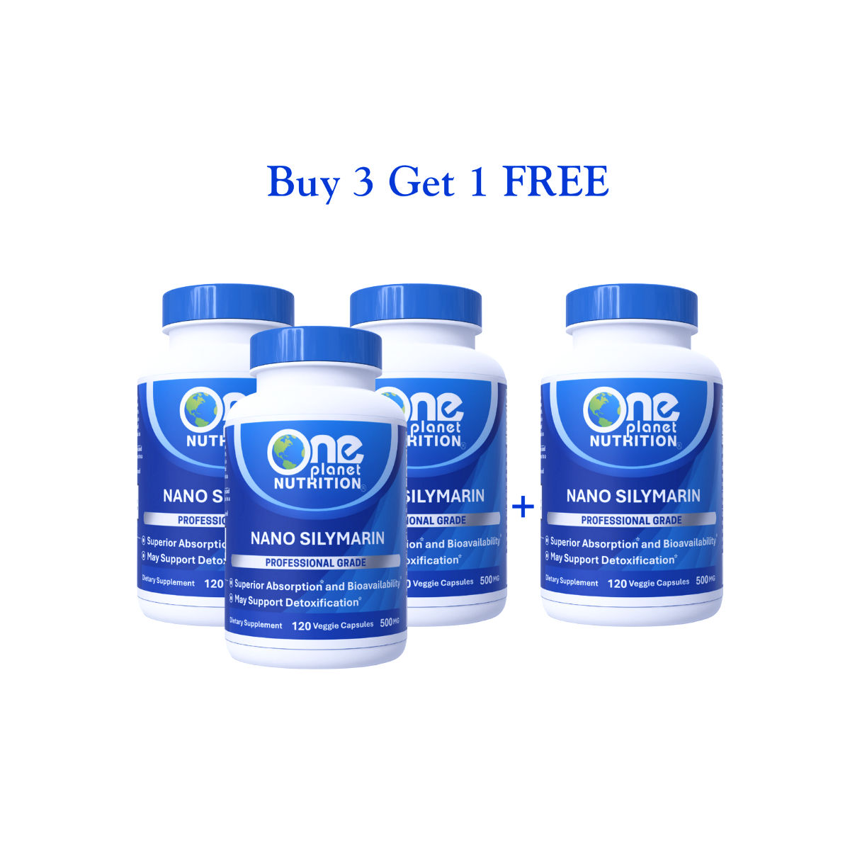 Nano Silymarin 500 mg 120 ct - Buy 3 Get 1 Free