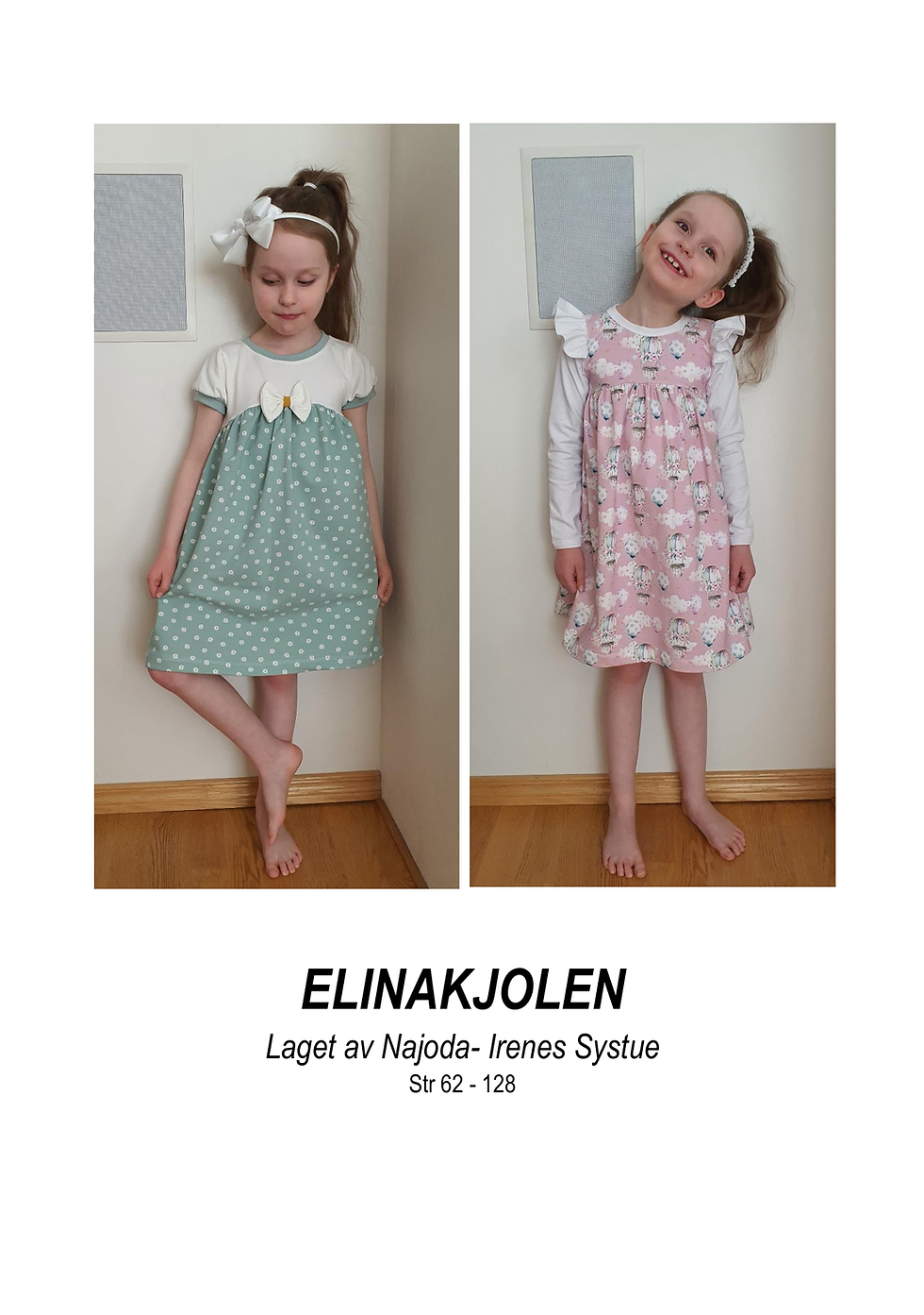 Miniatyrbilde: Symønster - Elinakjolen - papirversjon