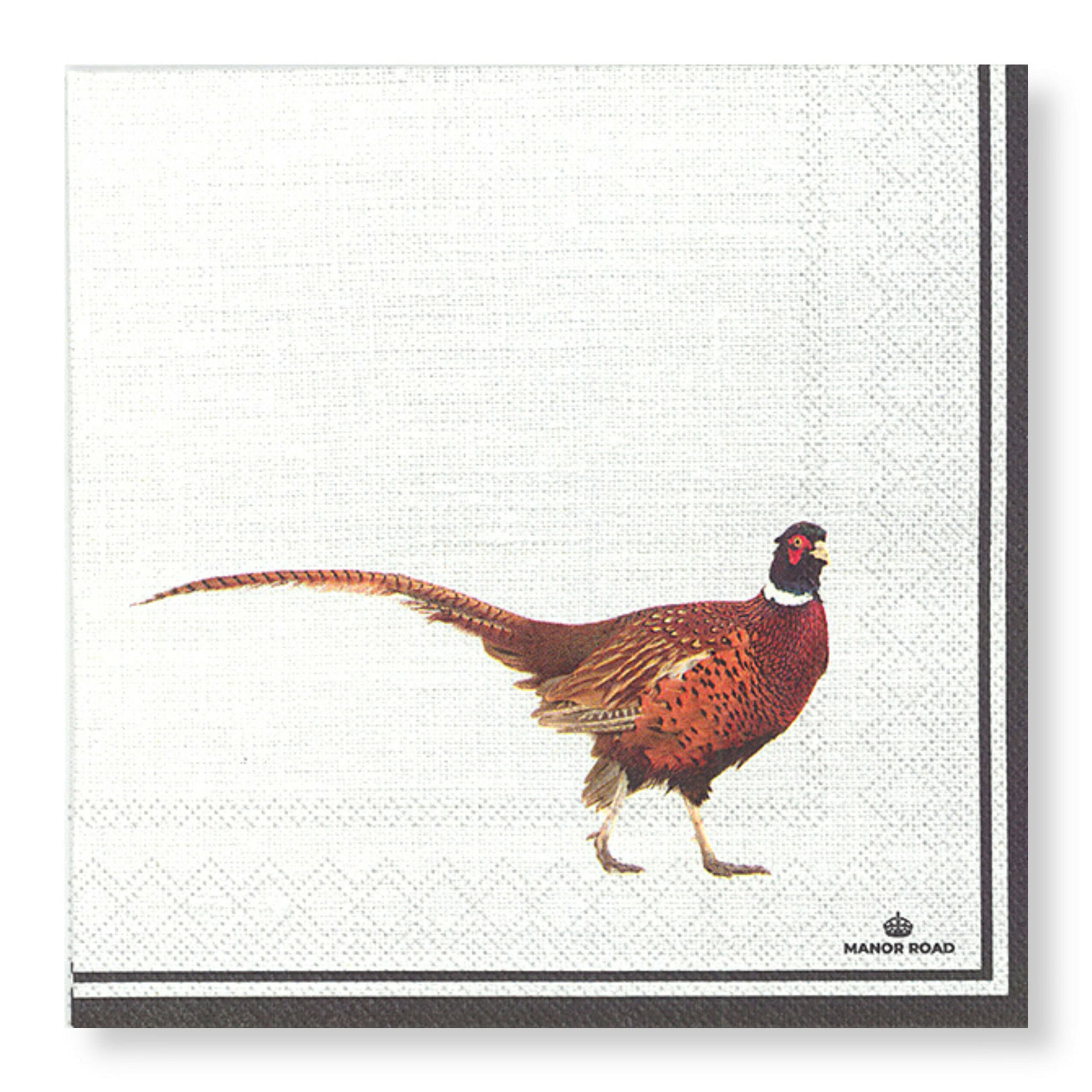 Manor Road Pheasant Napkins - Cocktail