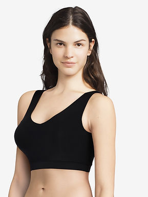Chantelle Soft Stretch V Neck Padded Crop Top