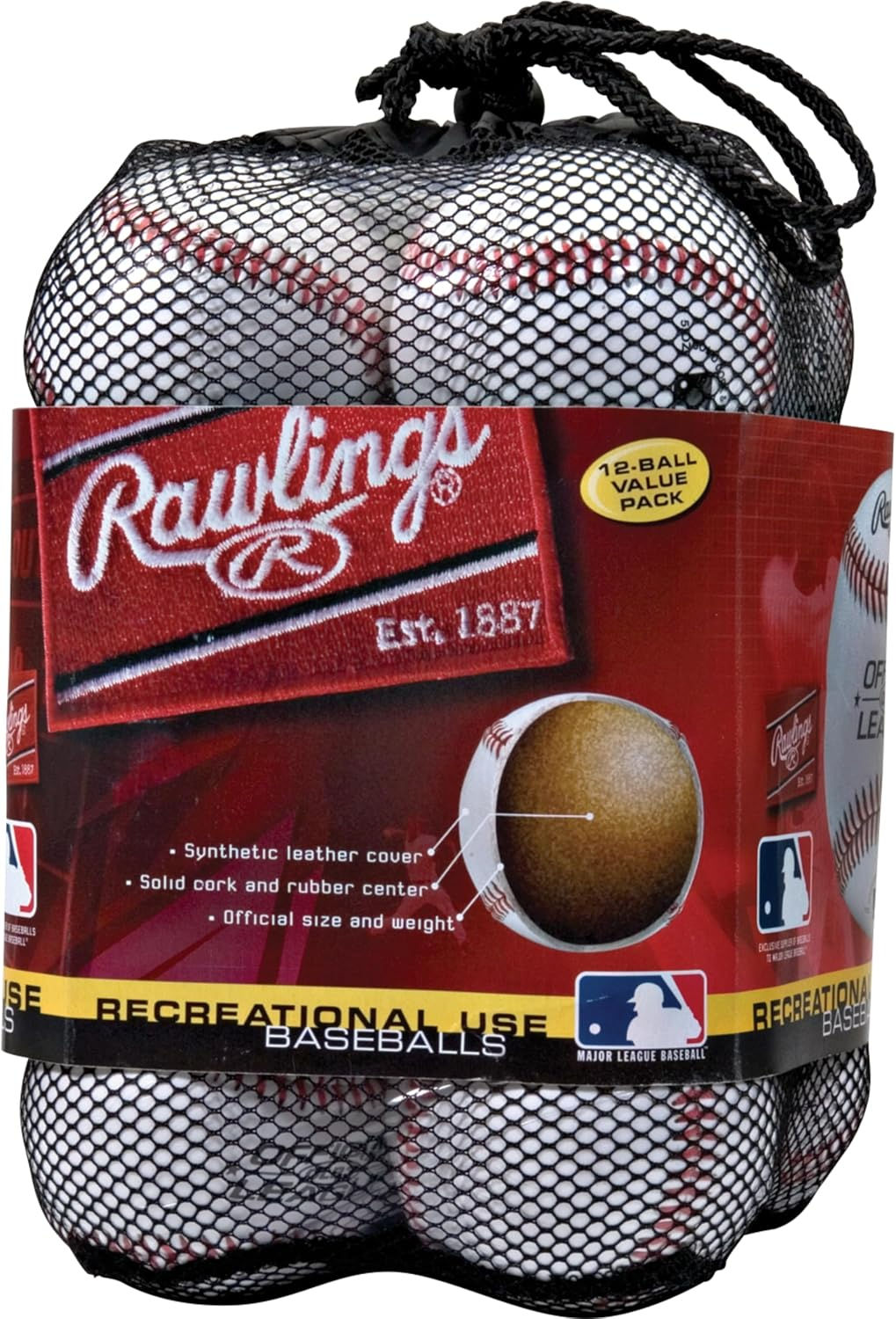 Rawlings Official League Baseball 12-Pack