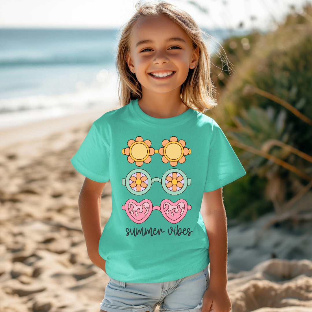 Summer Vibes (Youth Short or Long Sleeve Shirt, Sweater, or Hoodie)