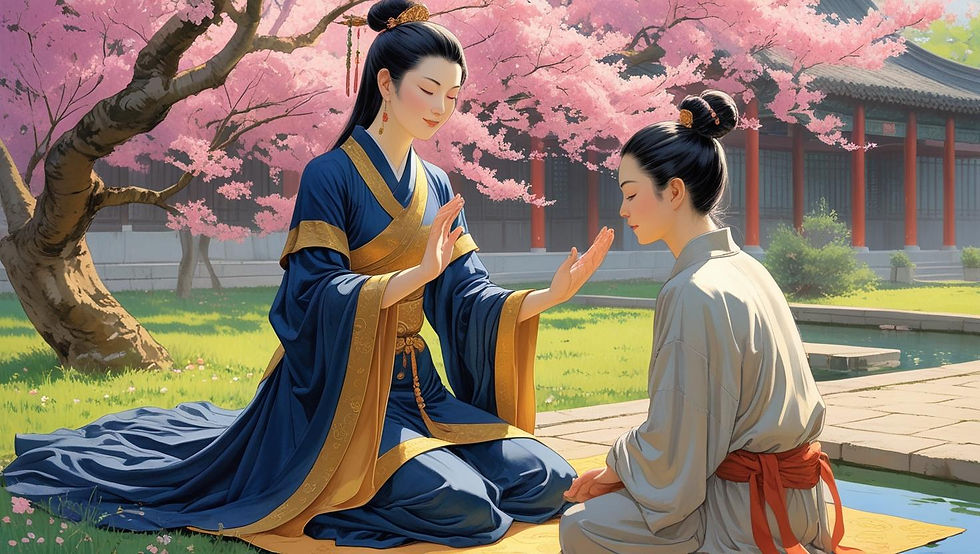 mestre taoísta chines mostrando como realizar orientação espiritual e aconselhamento.jpg
