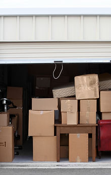 Cajas en el almacén