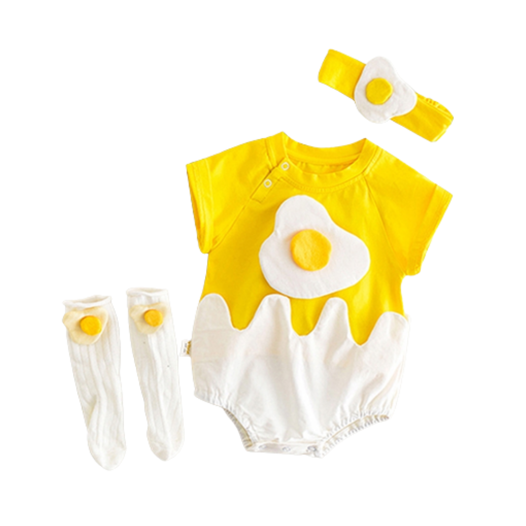 Egg Onesie (with Headband and Socks)