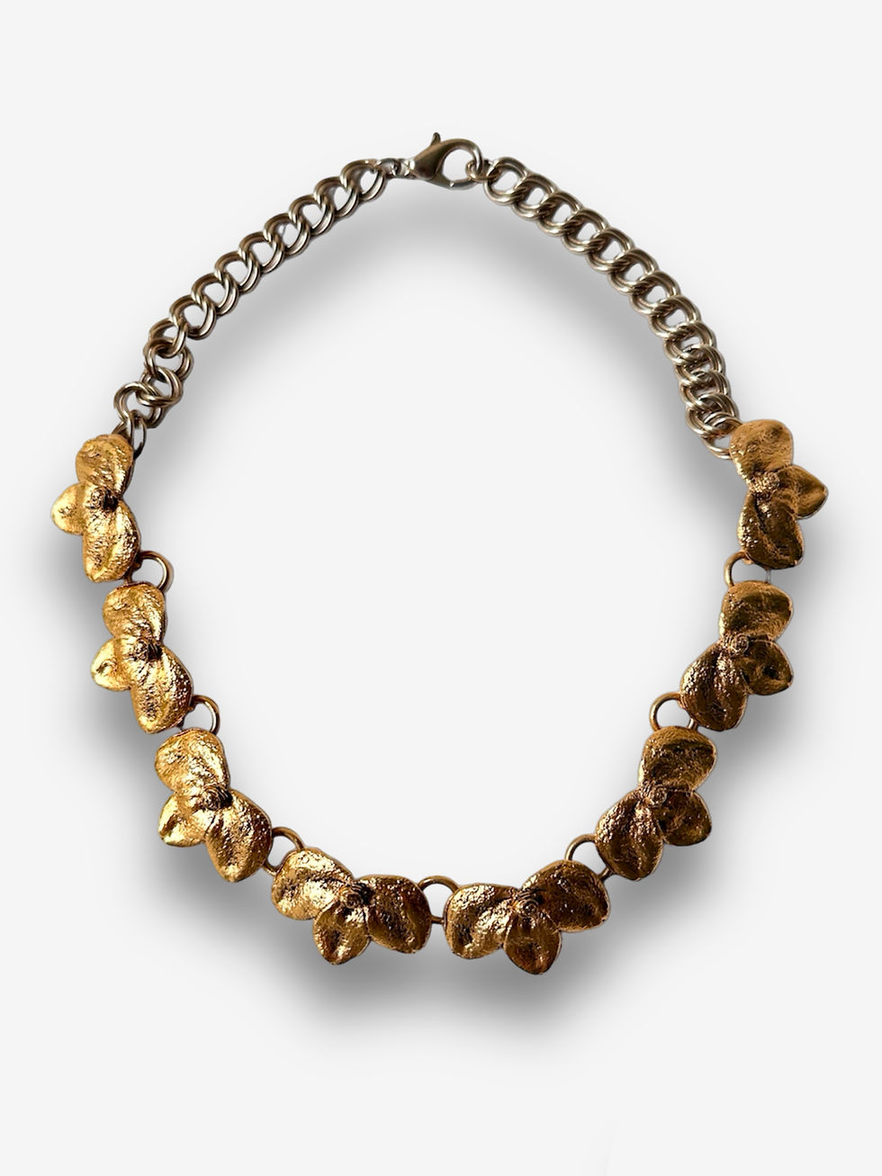 Thumbnail: Charles Duret 80s vintage floral necklace