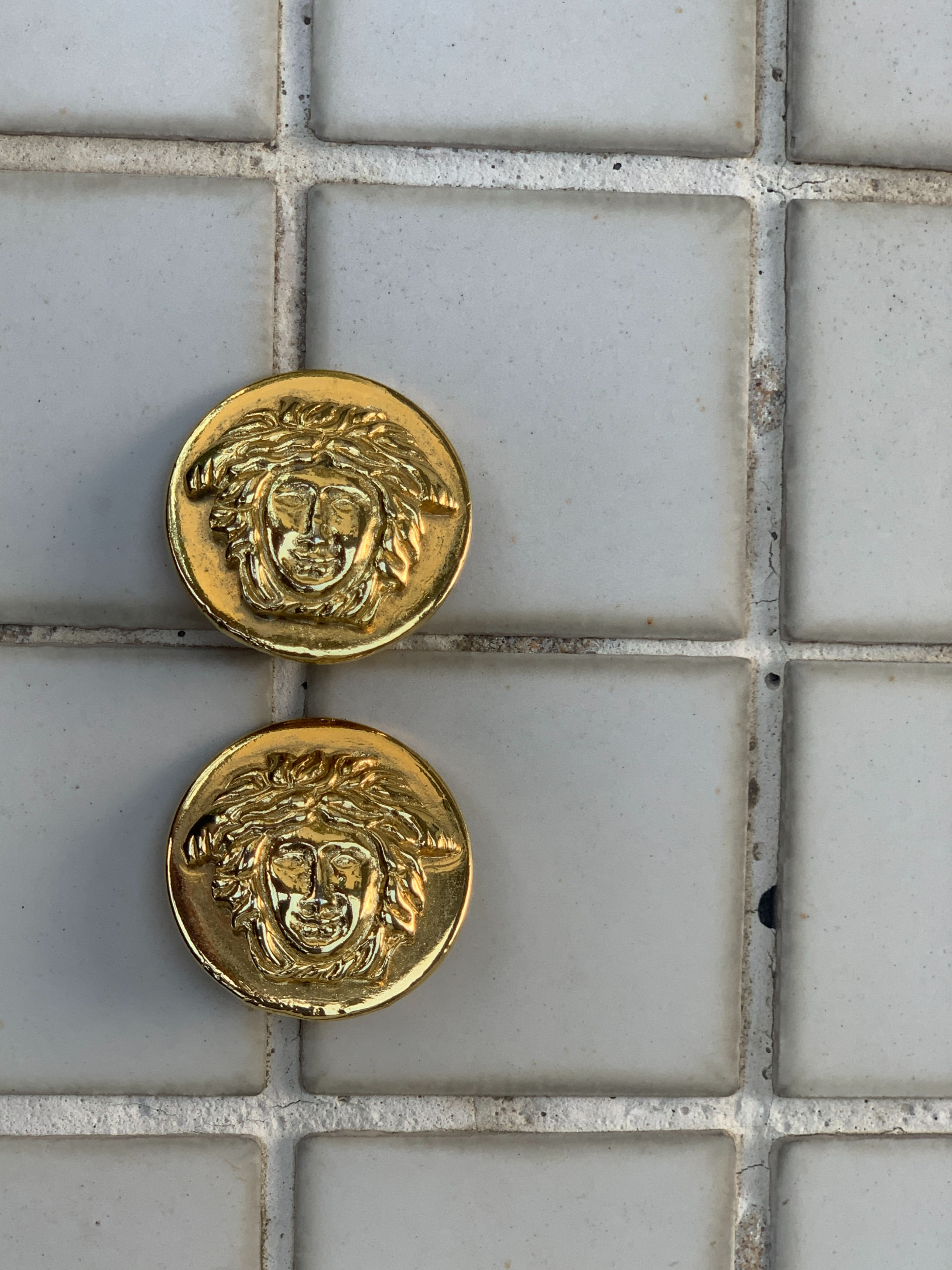 Gianni Versace 90s Medusa vintage clip-on earrings
