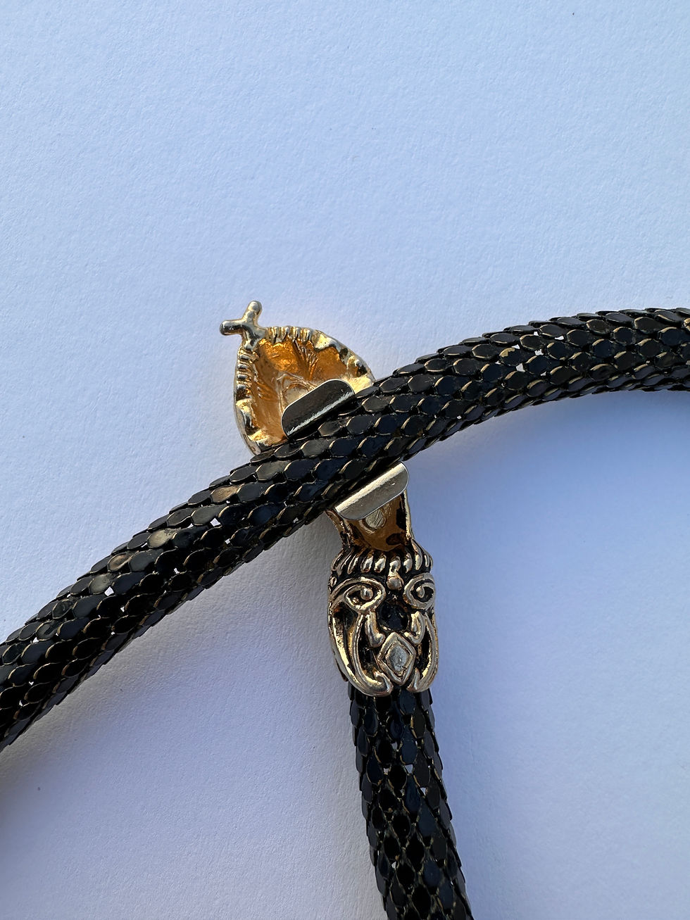 Thumbnail: DL Auld 60s snake mesh vintage necklace/bracelet