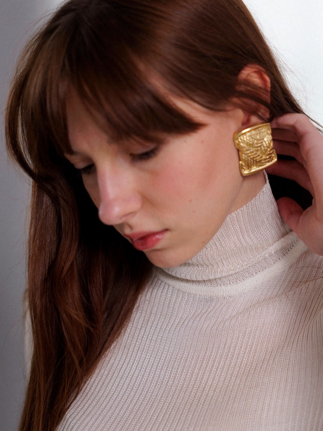 Yves Saint Laurent 80s vintage wheat earrings
