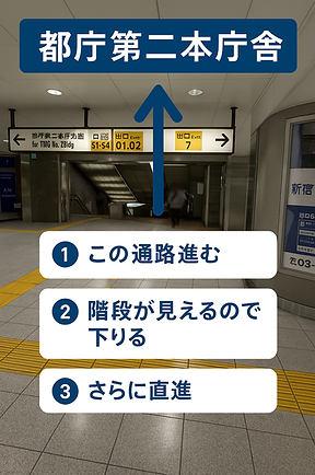 新宿駅南口からの経路案内6