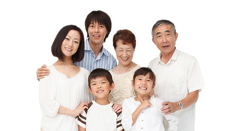 笑顔の家族