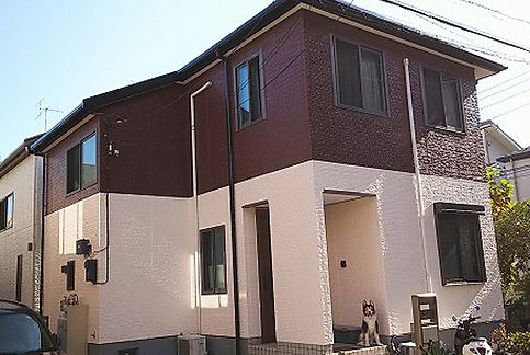 リノベーションのカタガイの外壁塗装施工例（施工後）
