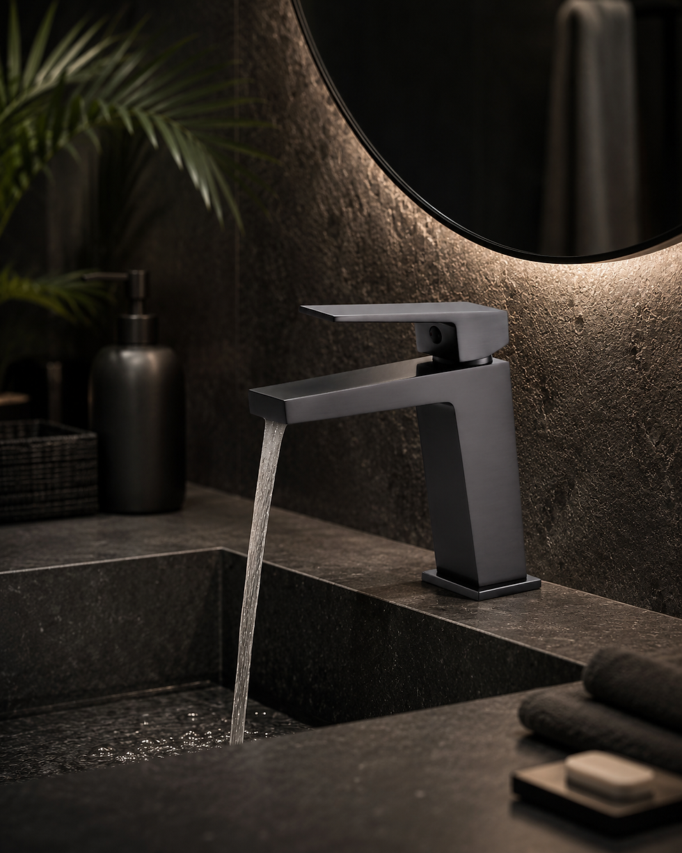 Miniatura: IMEX ART – Grifo Monomando de Lavabo Black Gun Metal