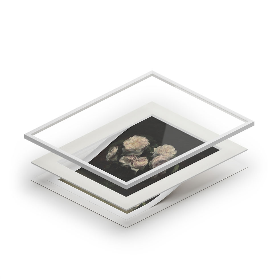 Thumbnail: Roses Dans un Verre, Henri Fantin-Latour - Fine Art Print