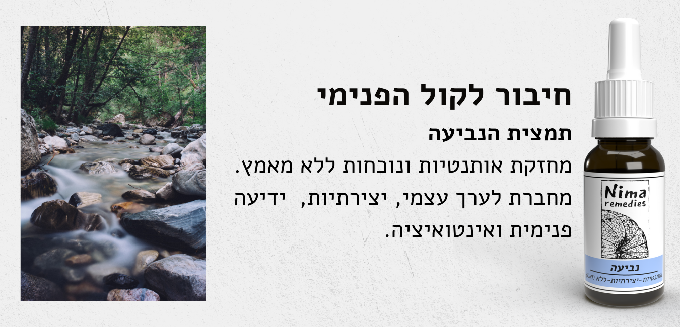 נביעה: חיבור לקול הפנימי, אותנטיות, יצירתיות ללא מאמץ