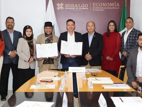 Firma MOU Secretaría de Desarrollo Económico del Estado de Hidalgo con Aseguramiento Halal México.