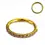 Miniatura: Piercing Argola Segmento Click com zircônias