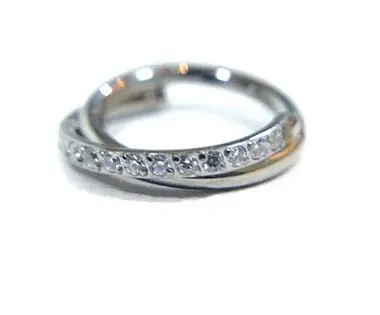 Piercing Argola Dupla com Zircônias