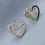 Miniatura: Brinco Coração Duplo Vazado