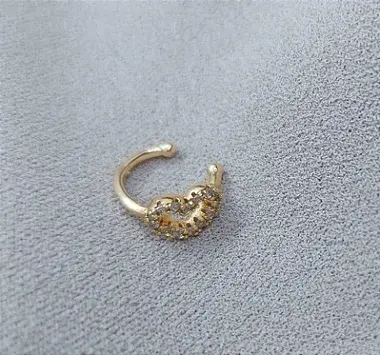 Miniatura: Piercing Fake Coração Zircônia