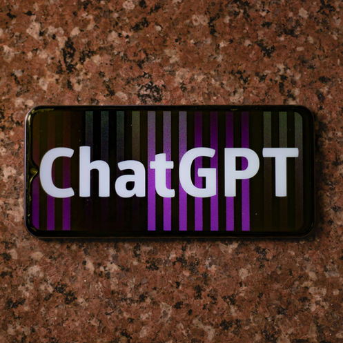 ChatGpt webpage open on Smartphone.