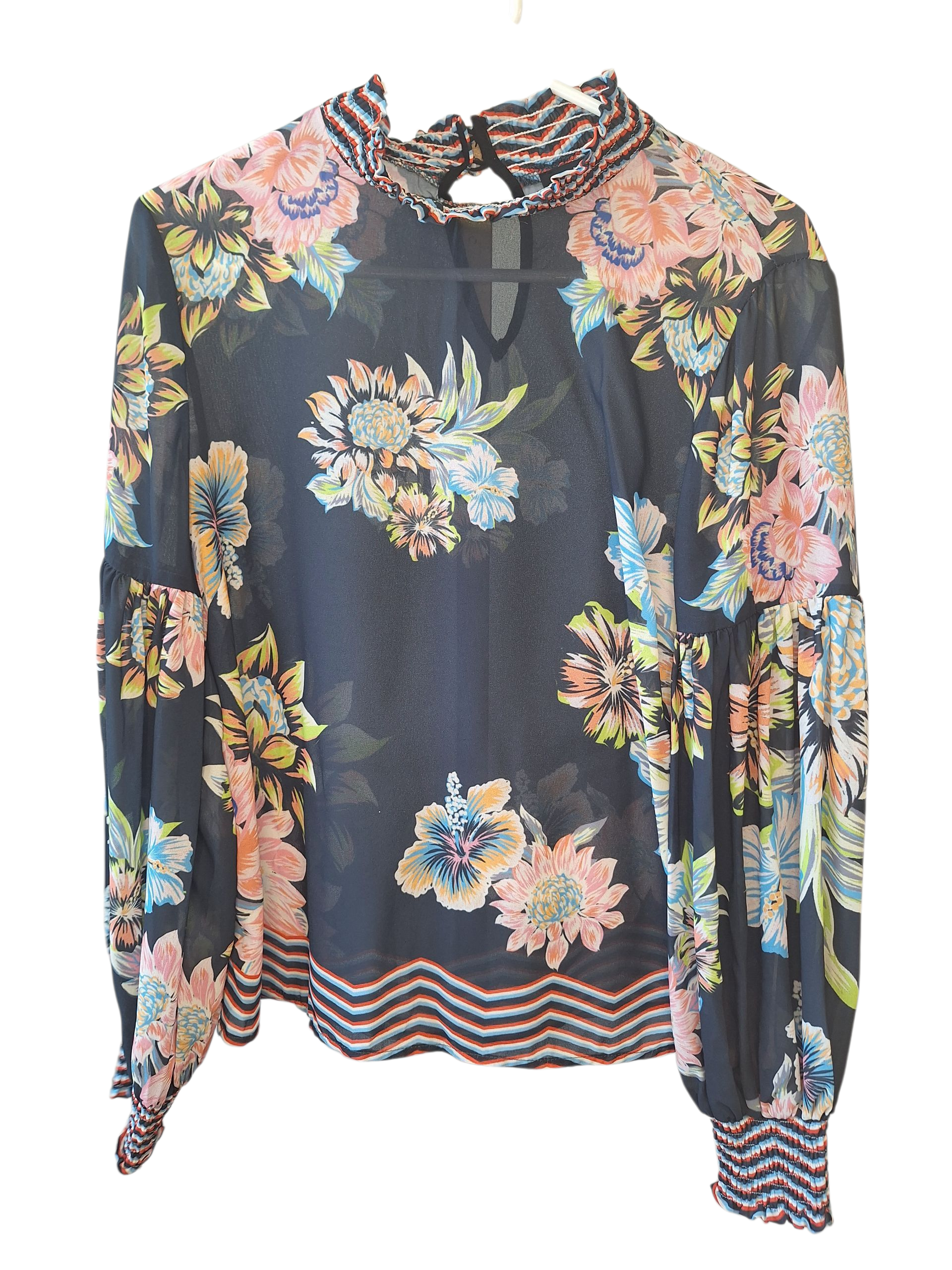 Jealous Tomato Sheer Top Size S