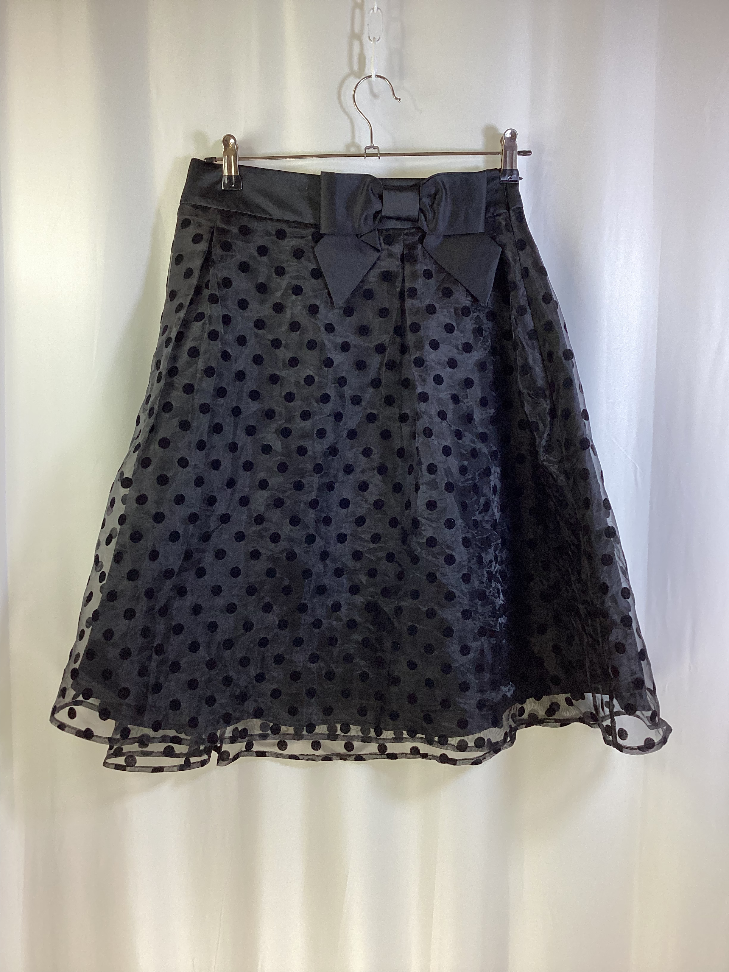 Elle Flocked Organza A-Line Skirt Size 2