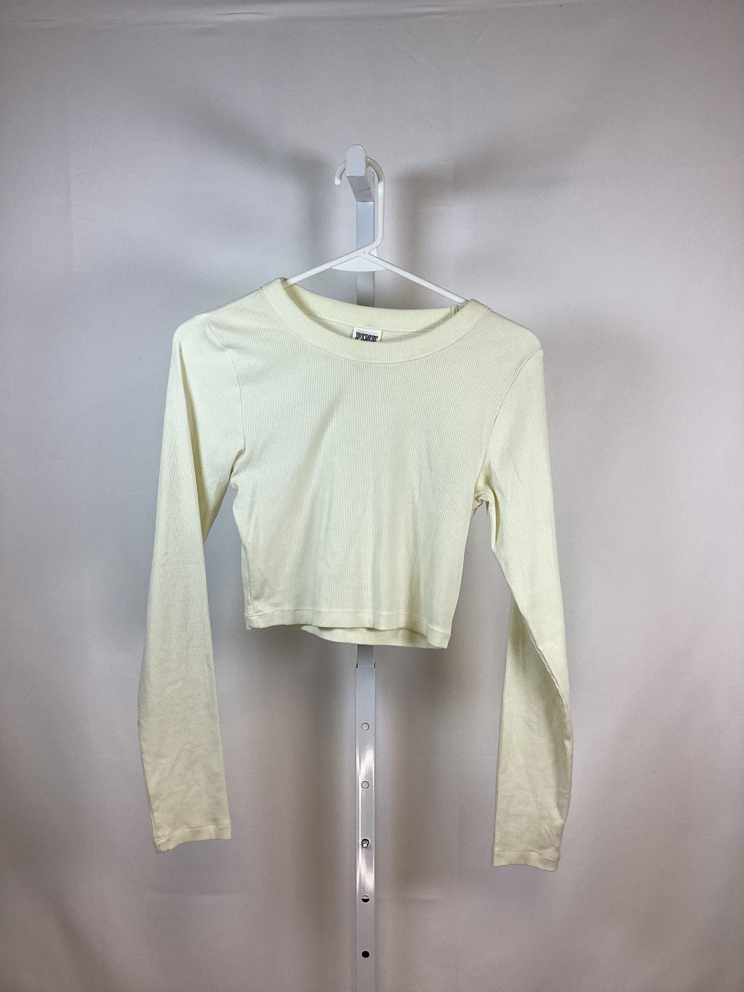 Pink Cropped Long Sleeve Size S