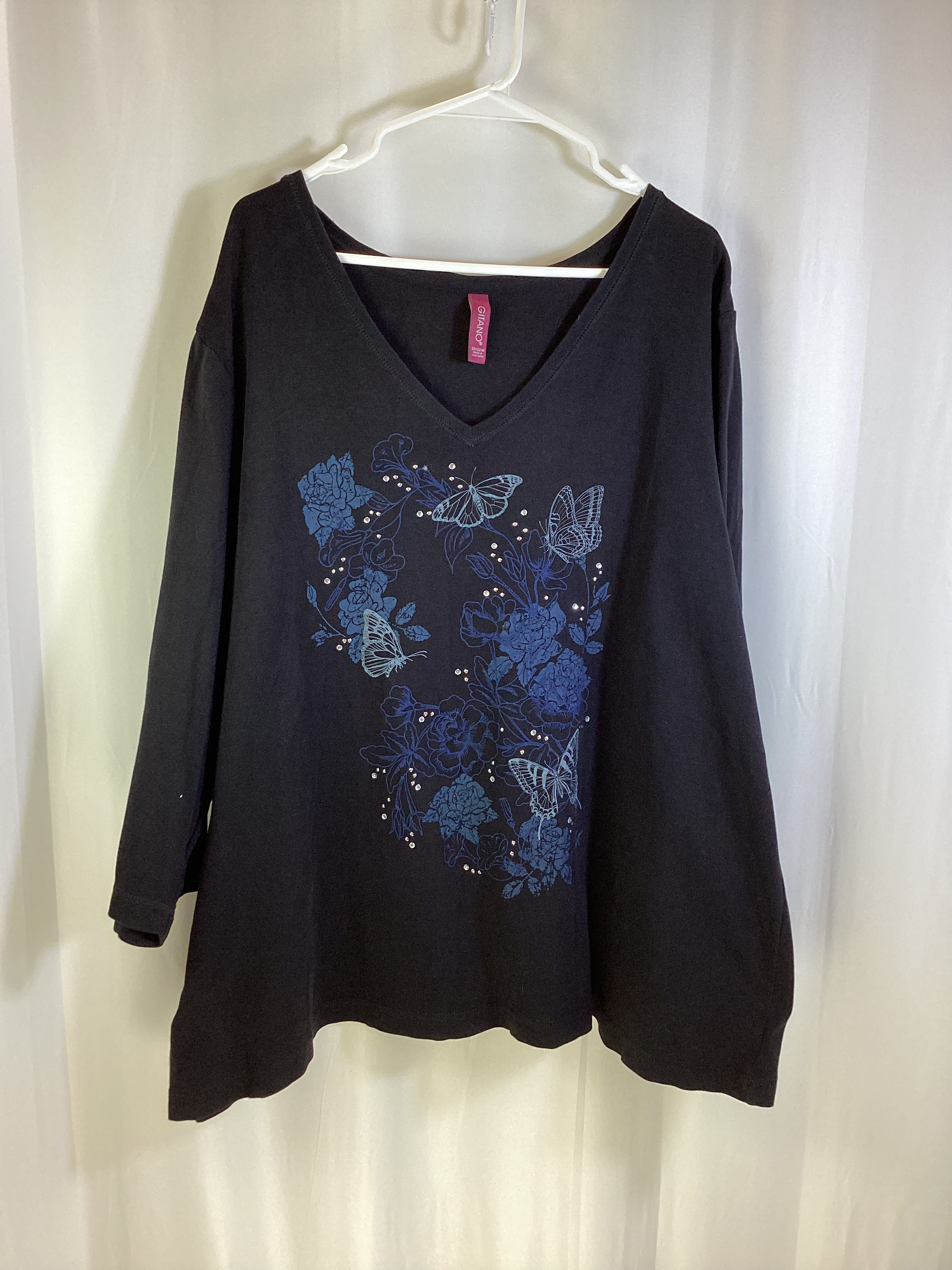 Gitano Quarter Sleeve Top Size 30/32W