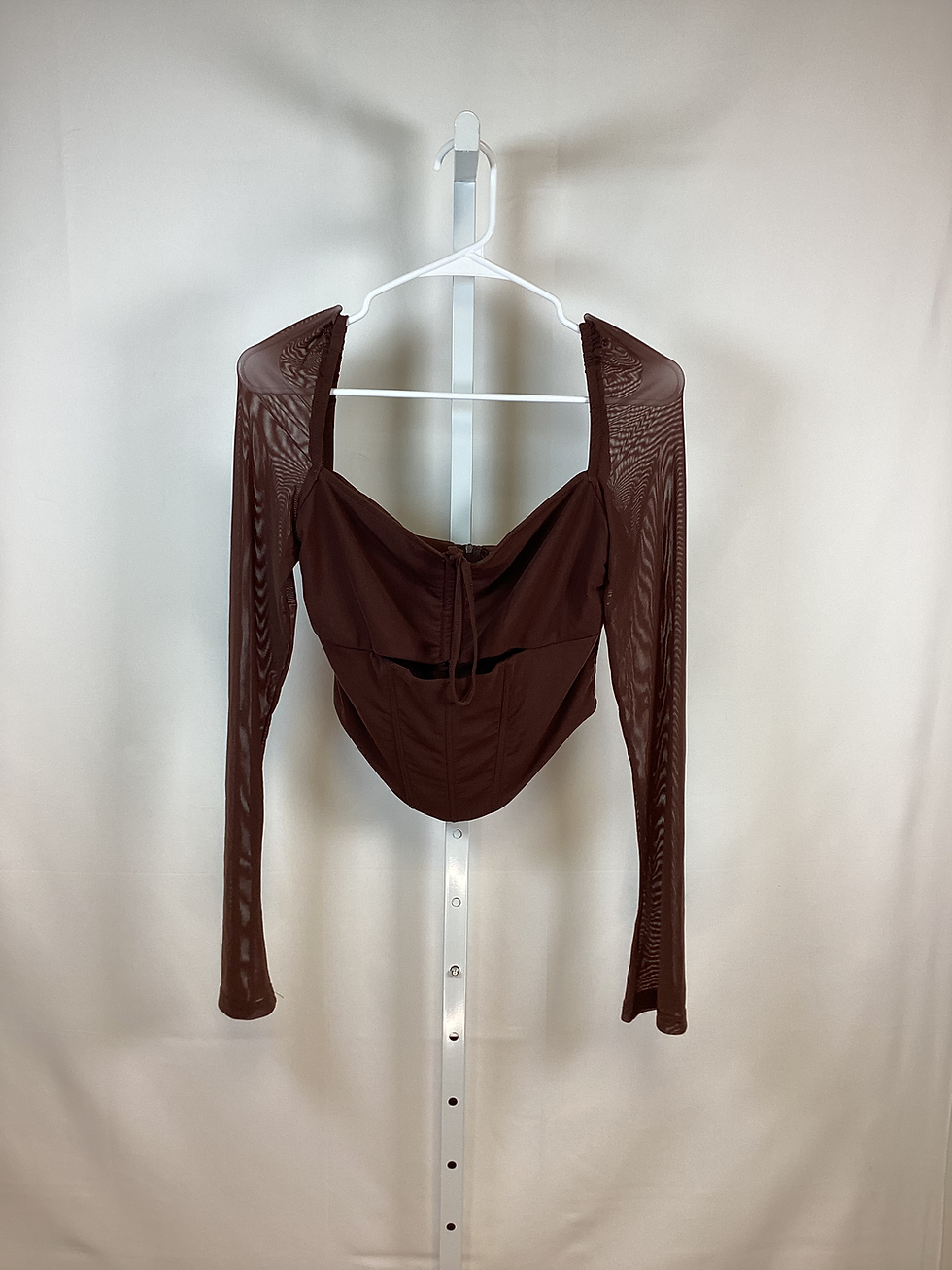 Unbranded Corset Cropped Top Size L