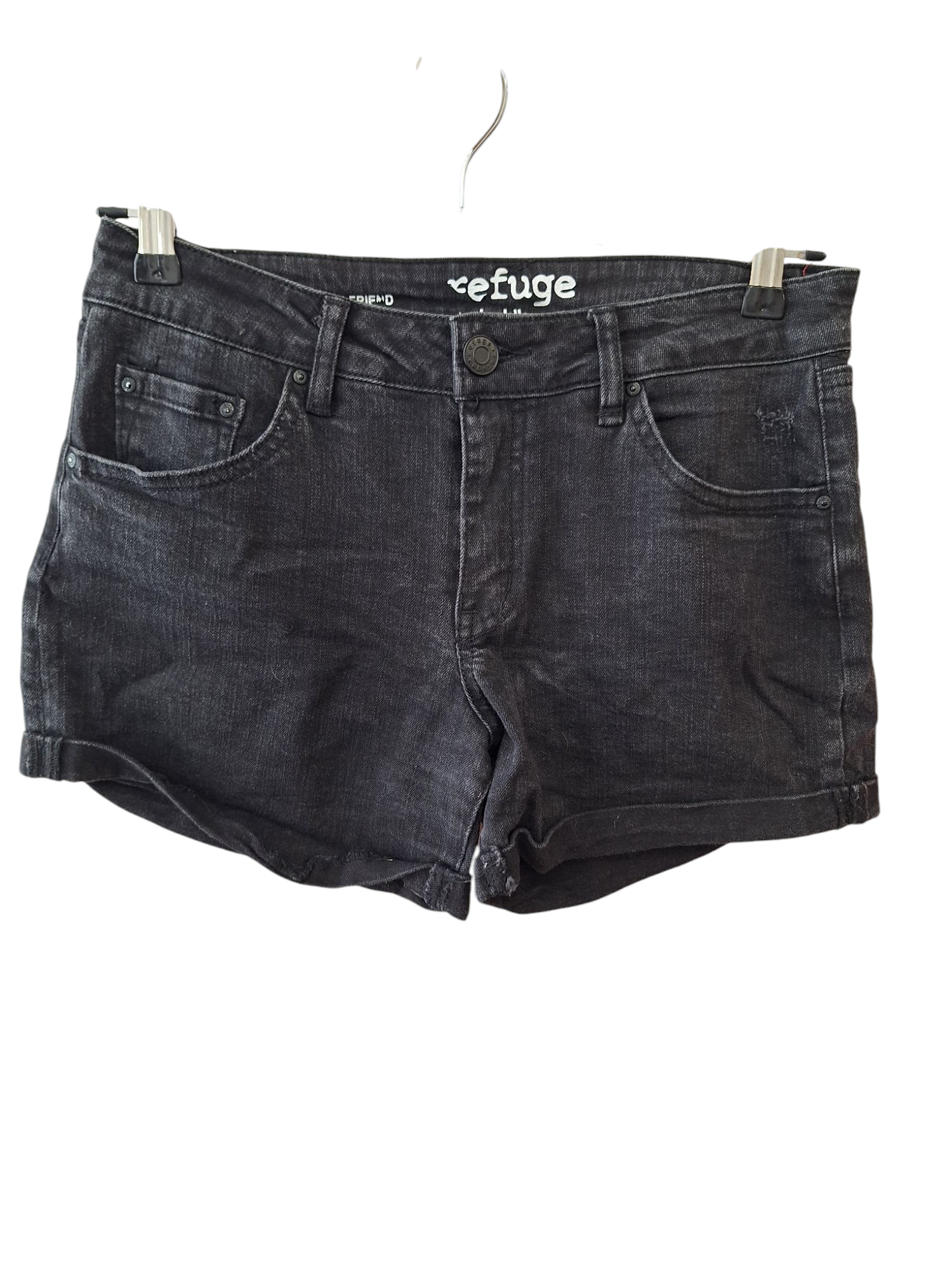 Refuge by Charlotte Russe Jean Girlfriend Shorts Size 2