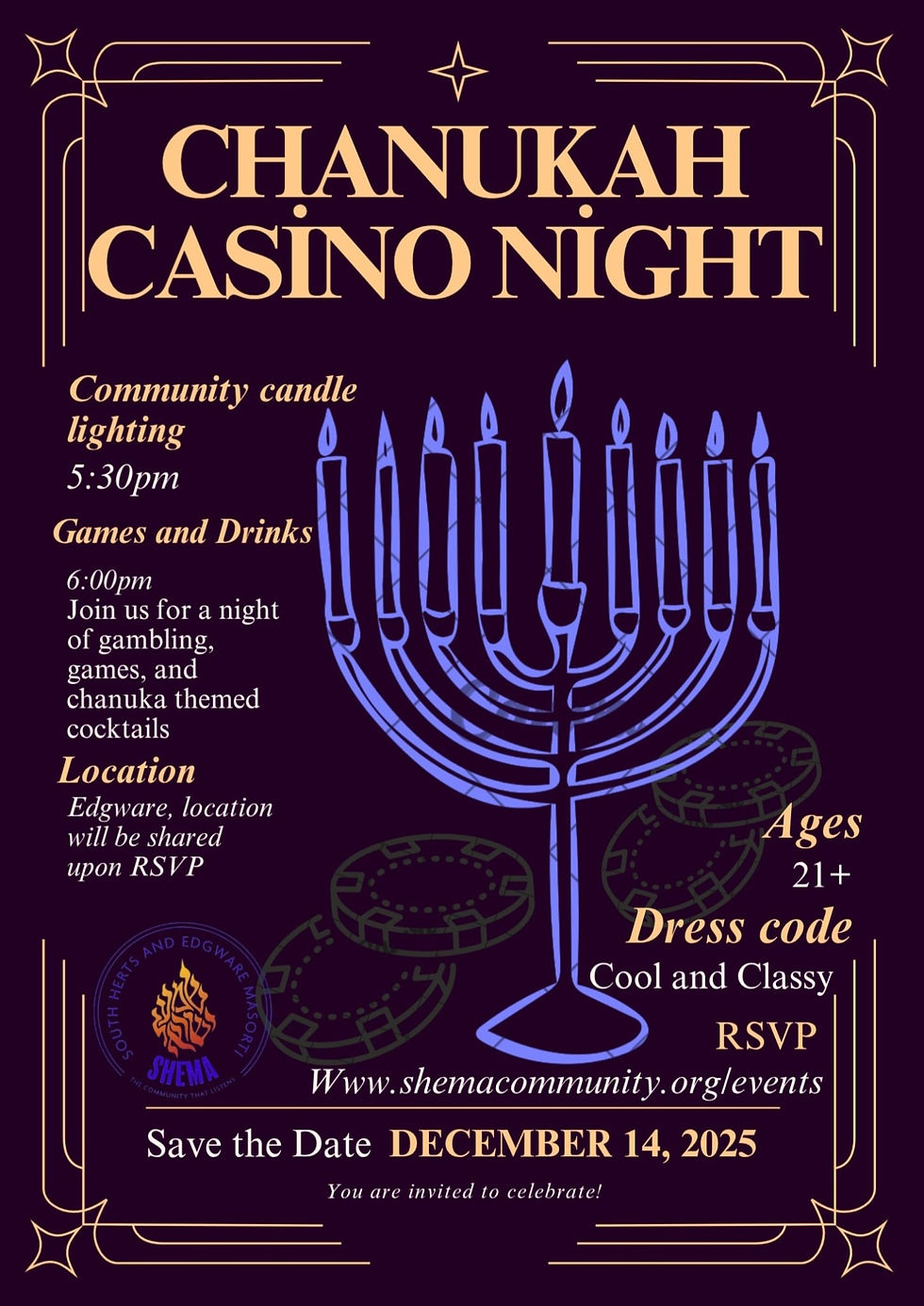 Chanukah Casino Night