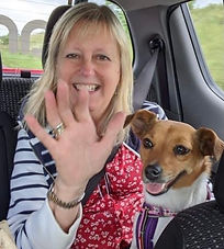 Artist and her dog welcomes you