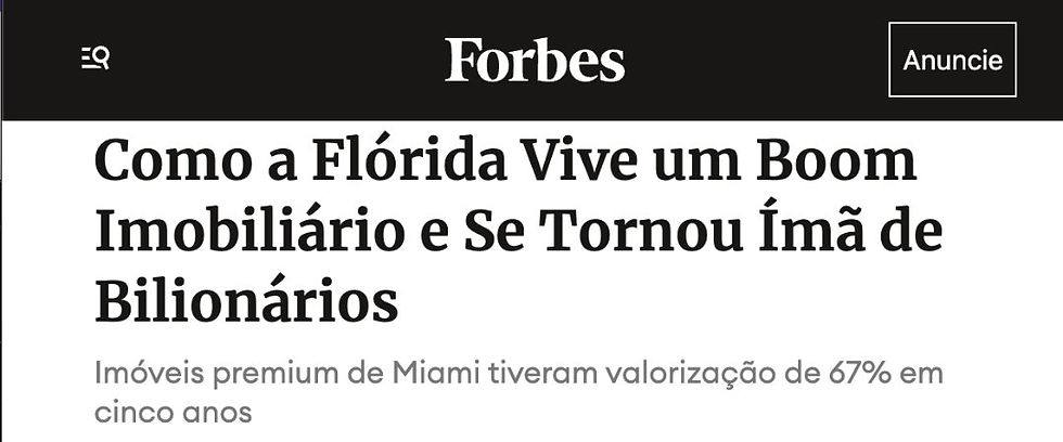 Forbes Brasil: Flórida vive um boom imobiliário e se torna ímã de bilionários
