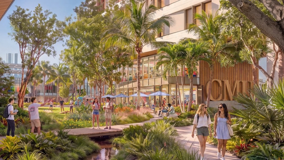 Rendering of the new Carnegie Mellon University campus in Miami