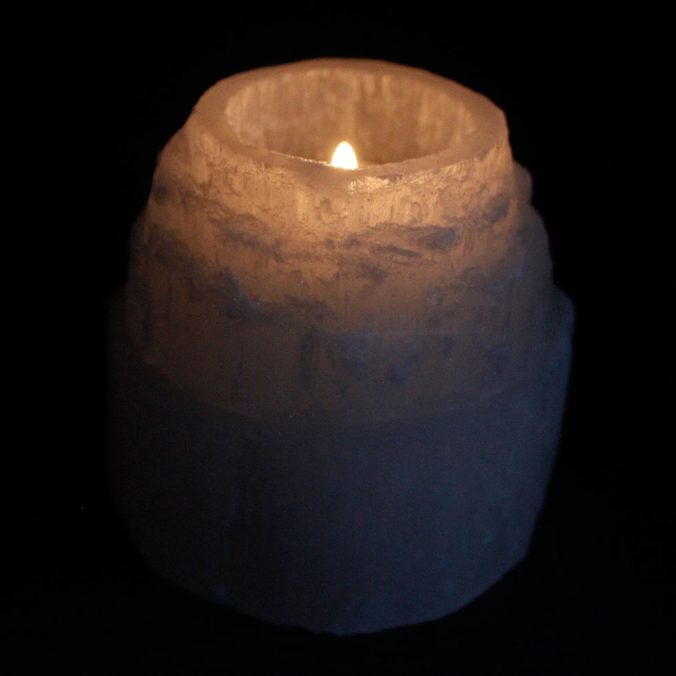 Thumbnail: Selenite 'Mountain Top' Candle Holder