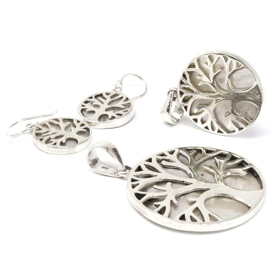 Thumbnail: Mother of Pearl Tree of Life Pendent