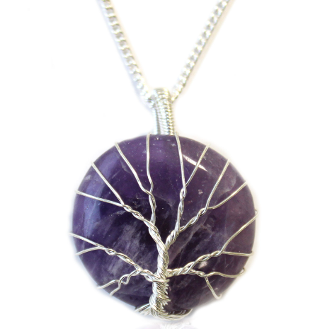 Thumbnail: Amethyst Tree of Life Necklace